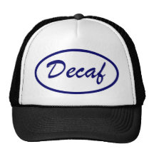 Decaf Name Patch Decaffeinated Hats