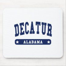 Decatur Alabama College Style tee shirts Mousepad