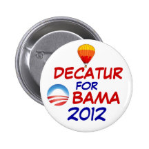 Decatur for Obama Pin