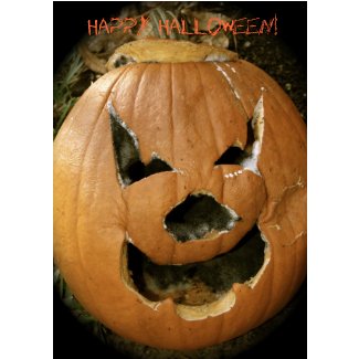 Decaying Pumpkin card