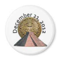 December 21, 2012 Mayan Calendar Refrigerator Magnet