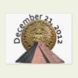 December 21, 2012 Mayan Calendar Postcard
