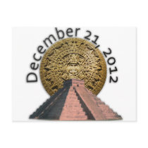 December 21, 2012 Mayan Calendar Postcard