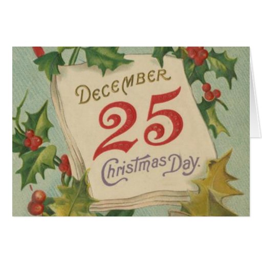 December 25th Christmas Day Card | Zazzle
