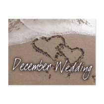 December Beach Destination Wedding - Customized postcards by perfectpostage December Beach Destination Wedding - Customized postcards