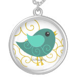 December Birthstone Bird Necklaces