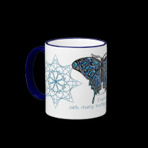 December Birthstone Butterfly Mug mugs