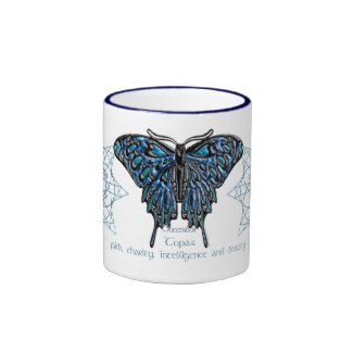 December Birthstone Butterfly Mug