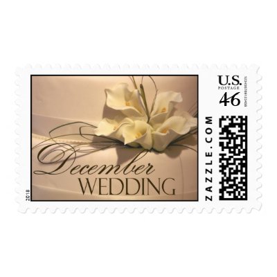 December Calla Lily Postage Stamp by aslentz