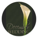 December calla lily wedding stickers by perfectpostage December calla lily wedding stickers