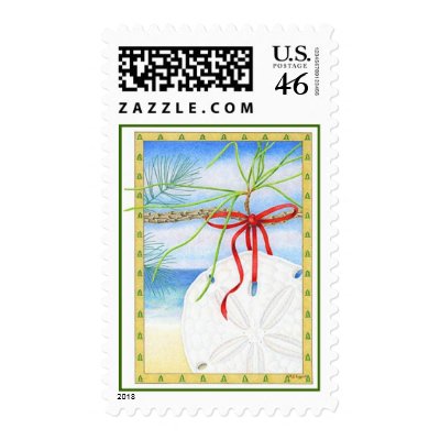 December Dollar Stamps by BarbaraBayerArt