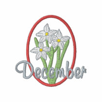 December - Narcissus embroidered shirts by ZazzleEmbroidery December - Narcissus embroidered shirts