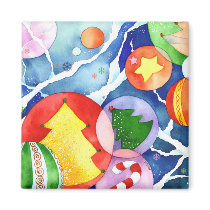 December Ornaments: Christmas Magnet by daphne1024 December Ornaments: Christmas Magnet