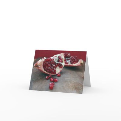 December Pomegranate Greeting Cards by food_photography