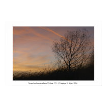 December Sunset at Lake Wichita, TX posters by srkifer December Sunset at Lake Wichita, TX posters
