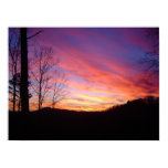 December sunset North Carolina