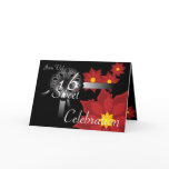 December Sweet Sixteen Invitation-Customize Greeting Card