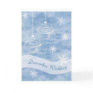 December Wedding Invitation Card card