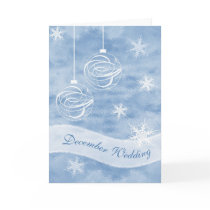 December Wedding Invitation Card