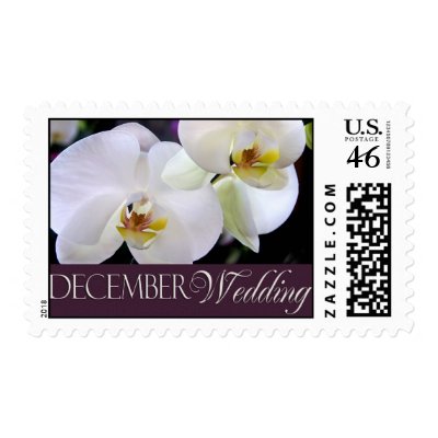 December Wedding Orchid stamps - Customized