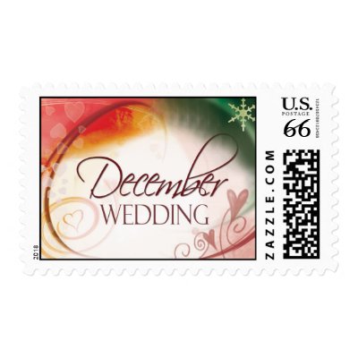 December Wedding Postage postage