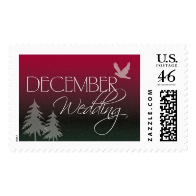 December Wedding postage