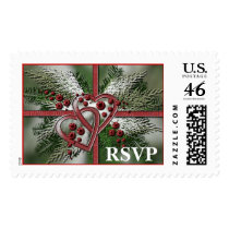 December Wedding Postage Stamp