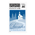 December Wedding Postage Stamp