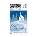 December Wedding Postage Stamp