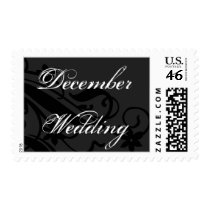 December Wedding Postage Stamp