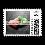 December Wedding Postage Stamp