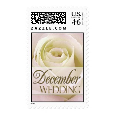 December Wedding Postage Stamps