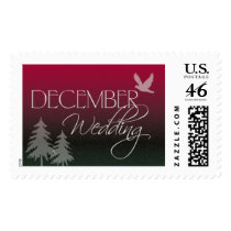 December Wedding Postage Stamps