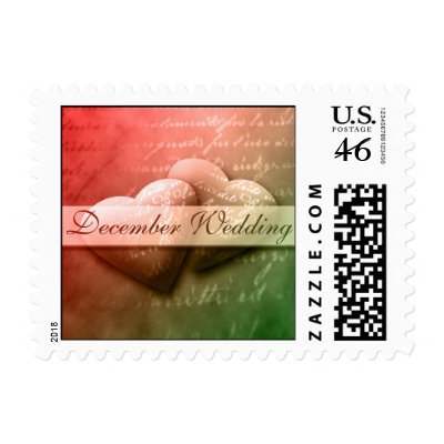 December Wedding Save The Date Postage Stamp