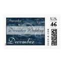 December Wedding Turquoise postage by TDSwhite December Wedding Turquoise postage