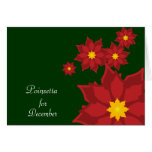 December's Birth Flower-Customize Greeting Card