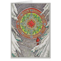 December's Window Greeting Card cards