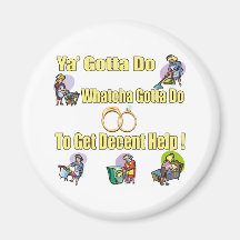 Decent Help Wedding Magnet