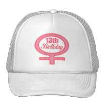 Décimotercero regalos de cumpleaños de los chicas gorra