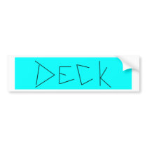 Deck Apparel and Accesories Bumper Sticker