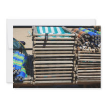 Deck Chairs on the Beach Invitation