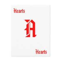 Deck of Cards Ace of Hearts postcards