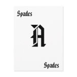 Deck of Cards Ace of Spades Postcards
