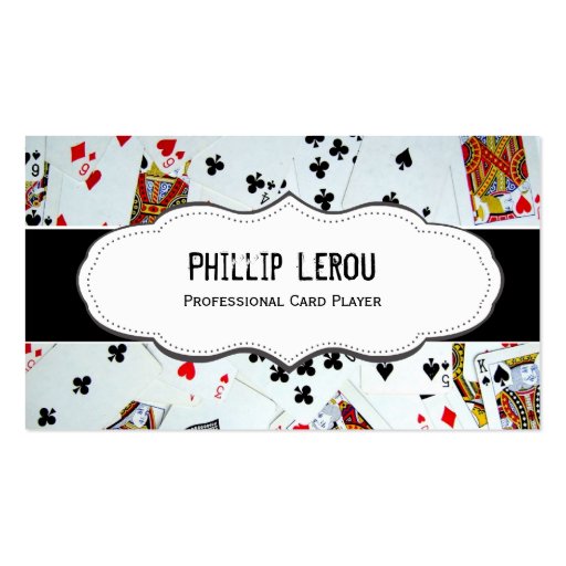Deck of Playing Cards Business Cards (front side)