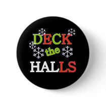 Deck the Halls buttons