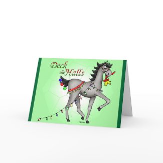 Deck the Halls card