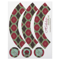 Deck the Halls Cupcake Wrapper Custom Flyer