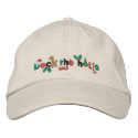 Deck the Halls embroidered hats by Embroidery4U Deck the Halls embroidered hats