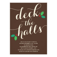 DECK THE HALLS | HOLIDAY INVITATION