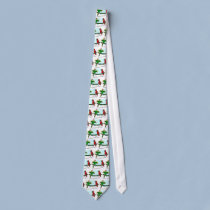 Deck the Halls Parrot Tie ties